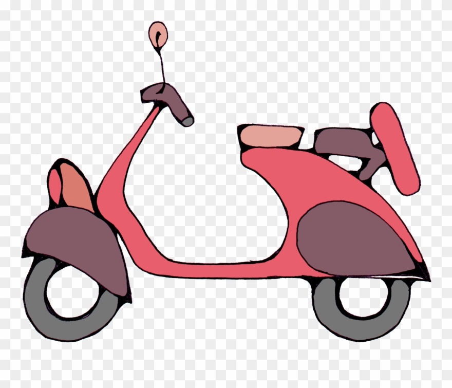 Antique Scooter - Antique Clipart