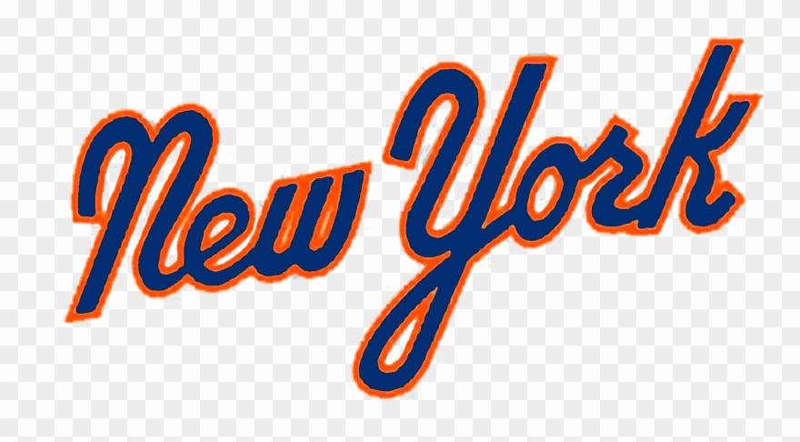 New York Script Logo Clipart New York City New York - New York Mets Cursive - Png Download