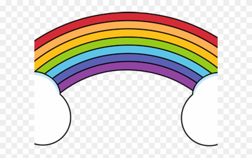 Clouds Clipart Rainbow - Clip Art - Png Download