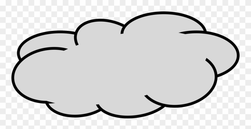 Grey Cloud - Clip Art Grey Cloud - Png Download