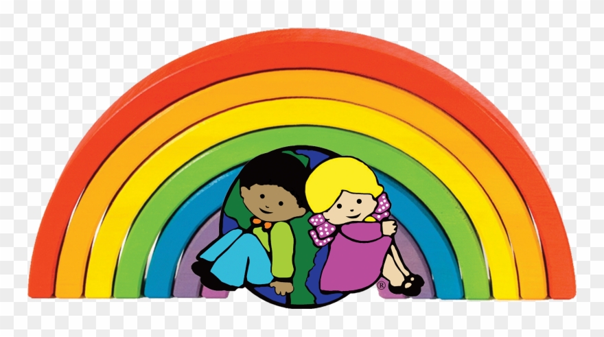 Rainbow Clip Child Clipart Library - Creative World - Png Download