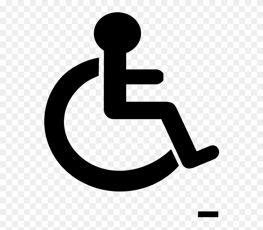 Wheelchair Cliparts 18, Buy Clip Art - Disability Sign - Png Download