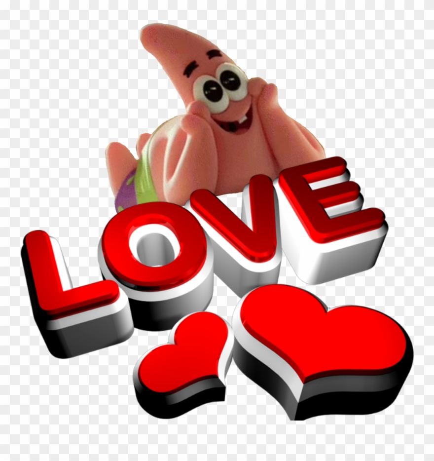 Patrick Star Spongebob Boboesponja Amor Love Paixão - Love Png Images Hd Clipart
