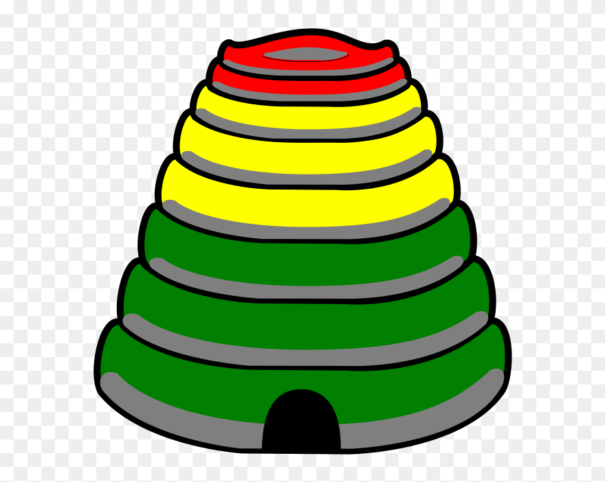 Beehive Hive Honey Bee Bees Png Image - Bee Hive Clip Art Transparent Png
