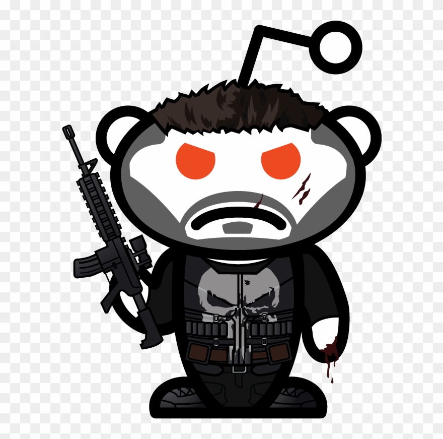 Snoo For The Punisher - Reddit Ask Me Anything Logo Clipart