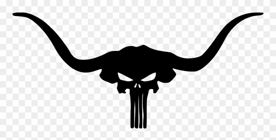 Longhorn-punisher File Size - Longhorns Skull Logos Clipart