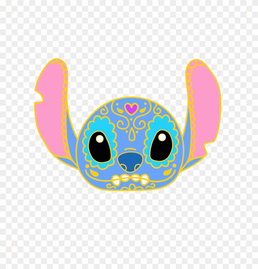 Cute Sugar Skull Pin Banner Free Download - Sugar Skulls Stitch Clipart