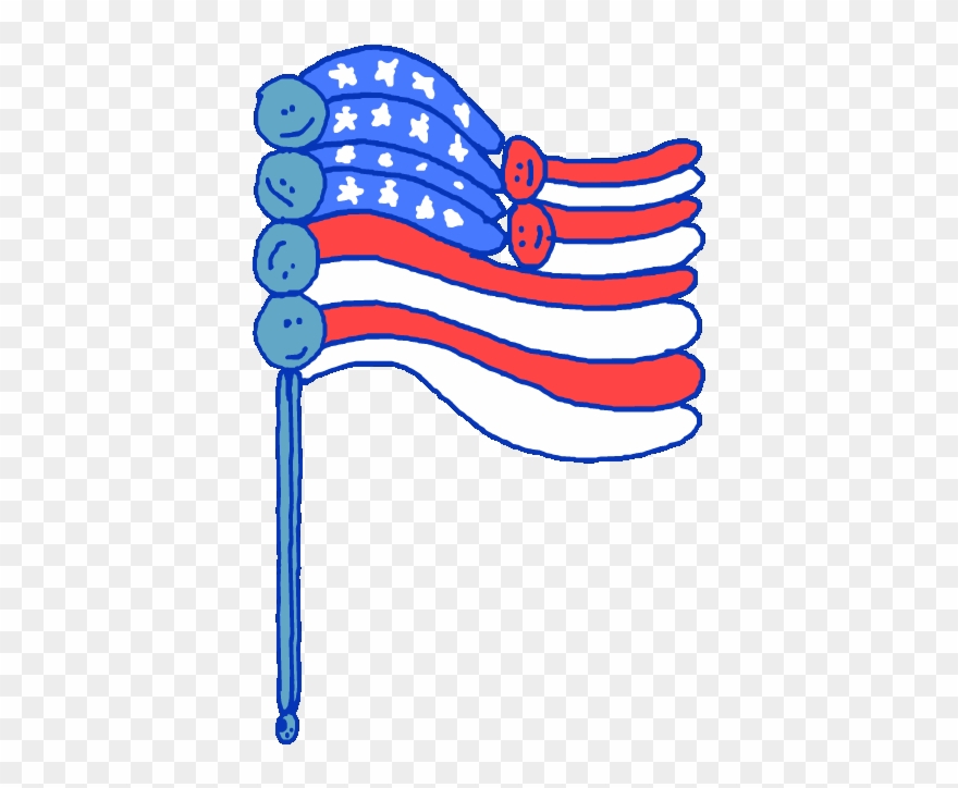 Voting American Flag Sticker Buzzfeed Animation For - Flag Of The United States Clipart
