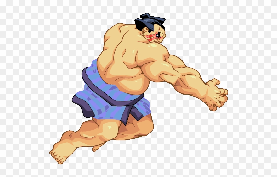 Honda Floating Fierce - Street Fighter Honda Gif Clipart