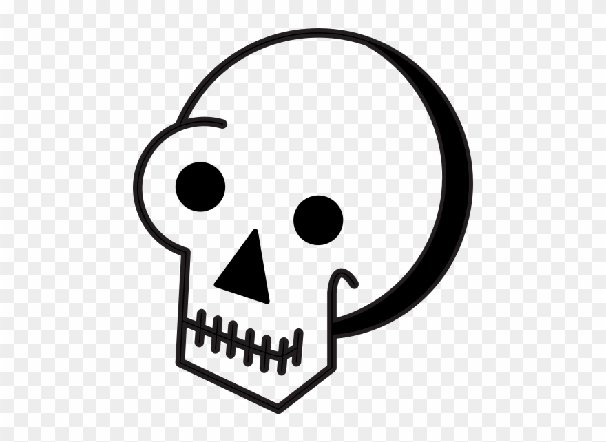 Skull Rubber Stamp - Skull Clipart