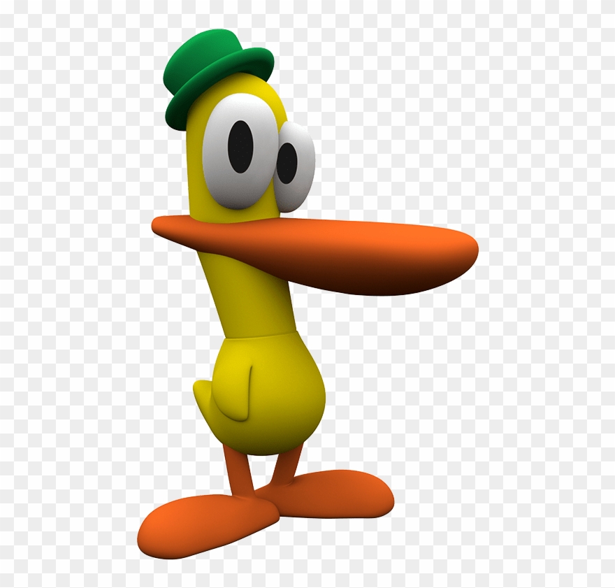 Pato The Duck Funny Face - Pocoyo Pato Elly Loula Octopus Clipart