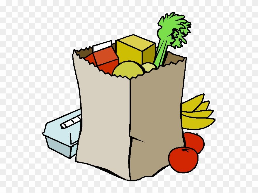 What's Cooking - Grocery Bag Of Food Clipart