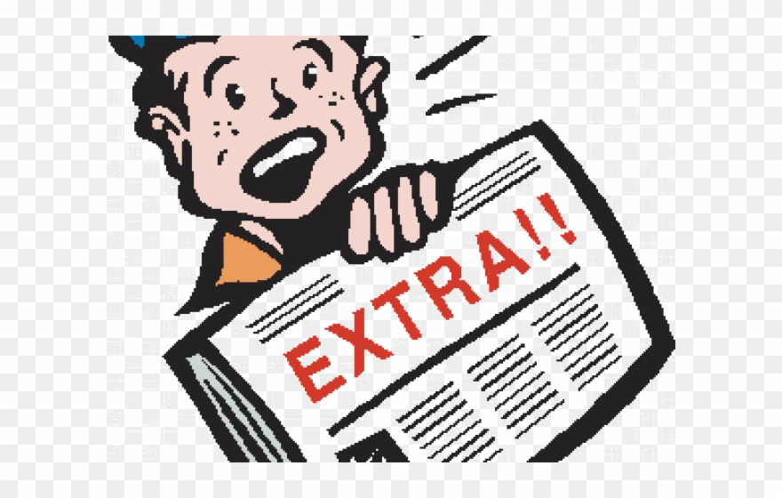 Newspaper Clipart Extra Extra Read All About It - You Re A Dickhead - Png Download
