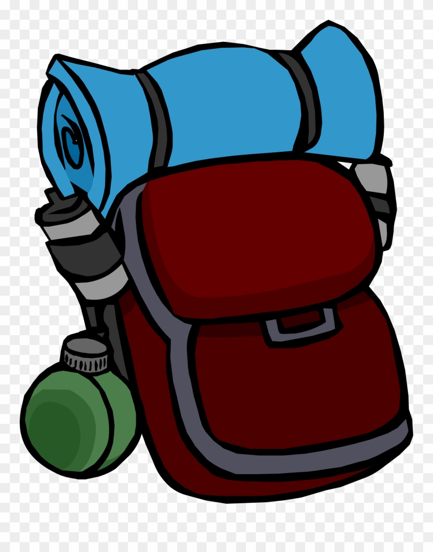 Backpack Club Penguin Wiki Fandom Powered By - Camping Bag Clip Art - Png Download