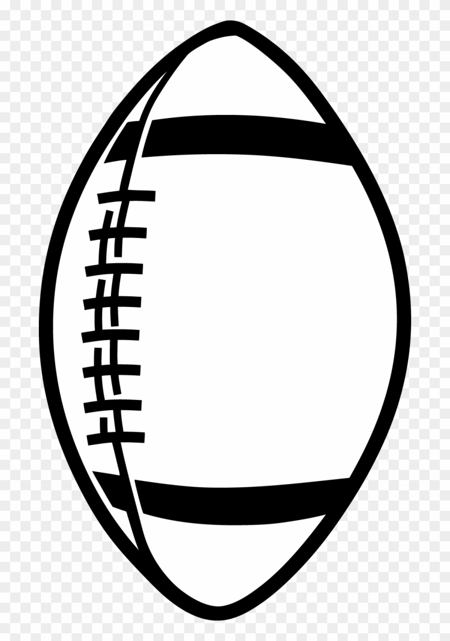 Pics Of A Football Clip Art On Images For Outline Clipart - Transparent Background Football Clipart Black And White - Png Download