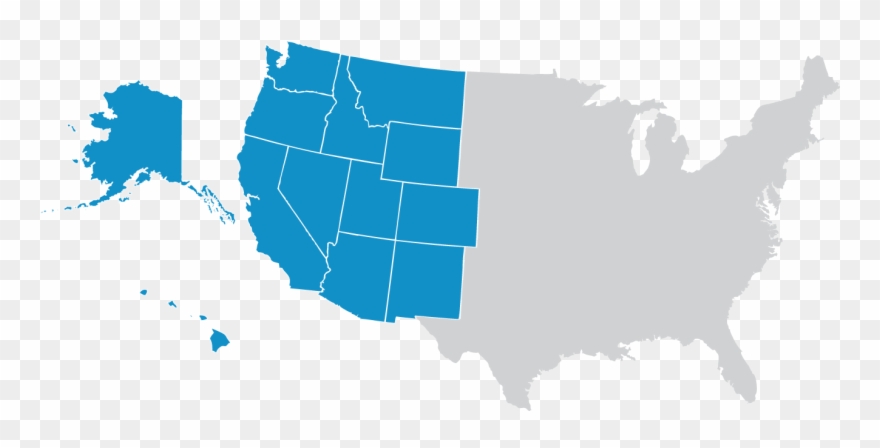 13 Western State Departments Of Agriculture - Map Of Christian Nation Clipart