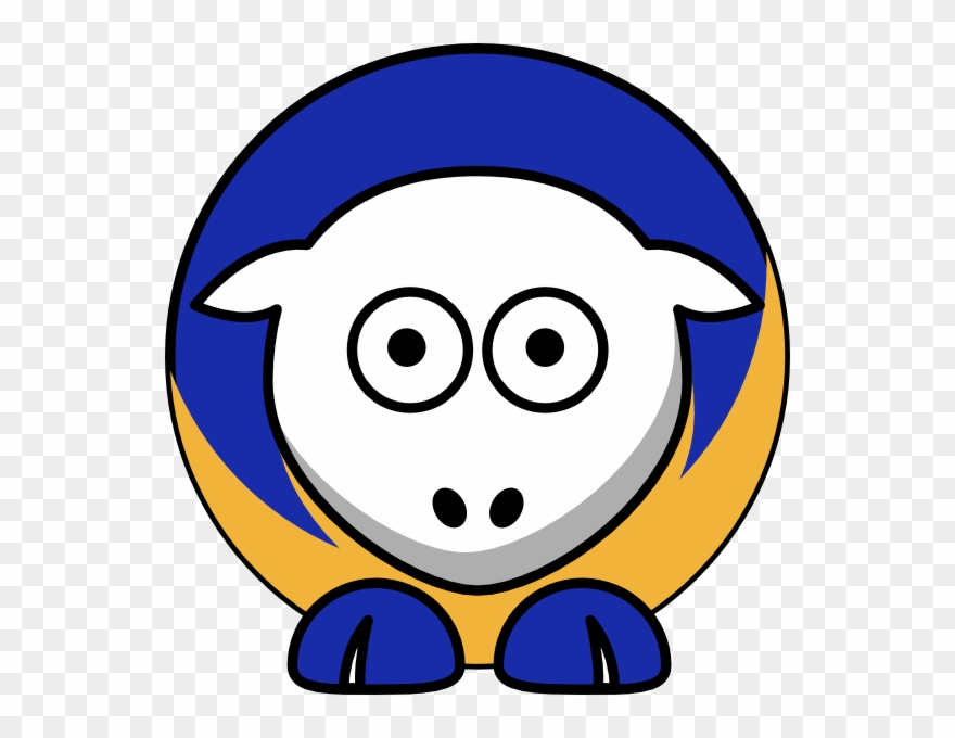 Sheep - Creighton Bluejays - Team Colors - College - Cal State Fullerton Titans Clipart