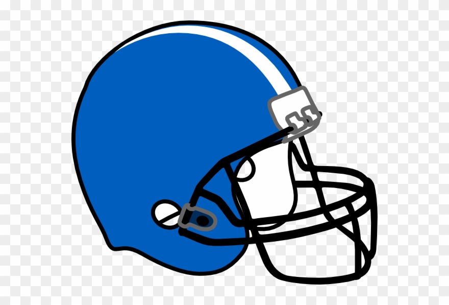 Light Blue Football Helmet Clipart