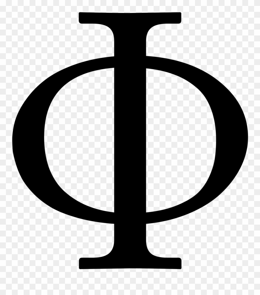 Greek Letter Uppercase Phi - Simbolo De La Filosofia Clipart