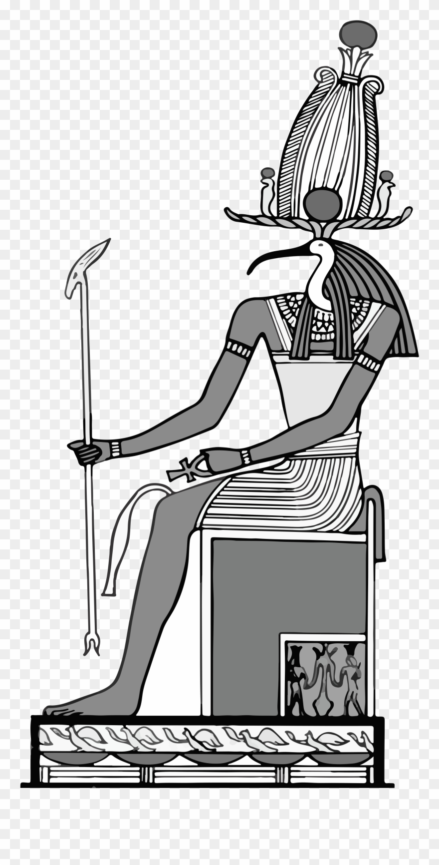 Nut Egyptian Cliparts 7, Buy Clip Art - Thoth - Png Download