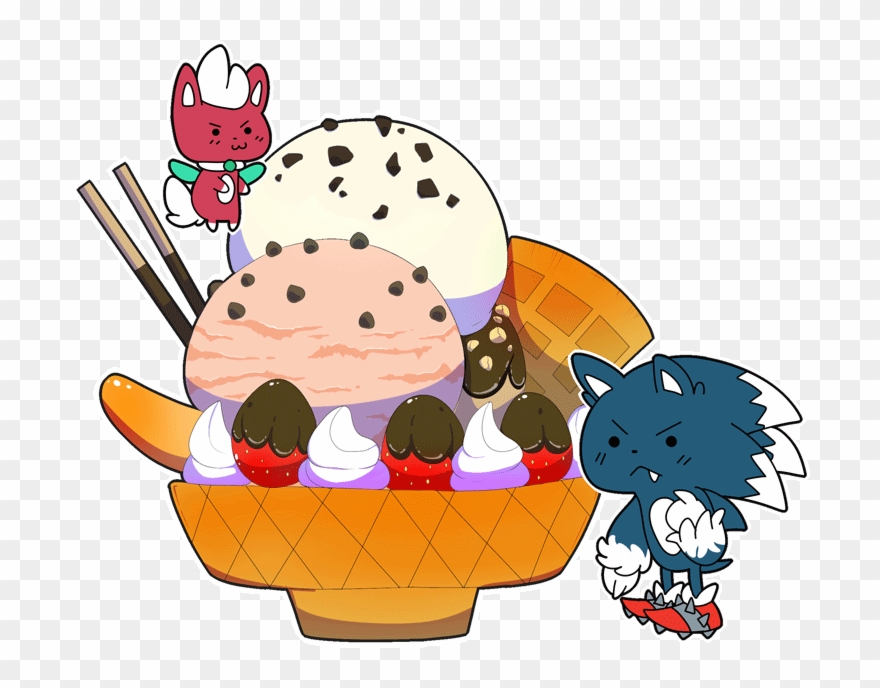 Chocolate Chipped Cream Sundae Supreme By Nikazt Chocolate - Chocolate Clipart