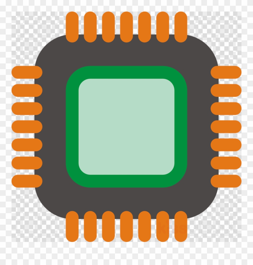 Computer Chip Clipart Integrated Circuits & Chips Central - Computer Chip Clipart - Png Download