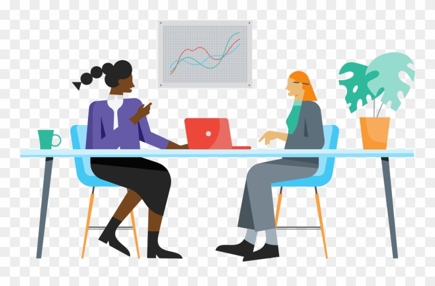 Financing Nonprofit Finance Fund - Desk Conversation Illustration Clipart