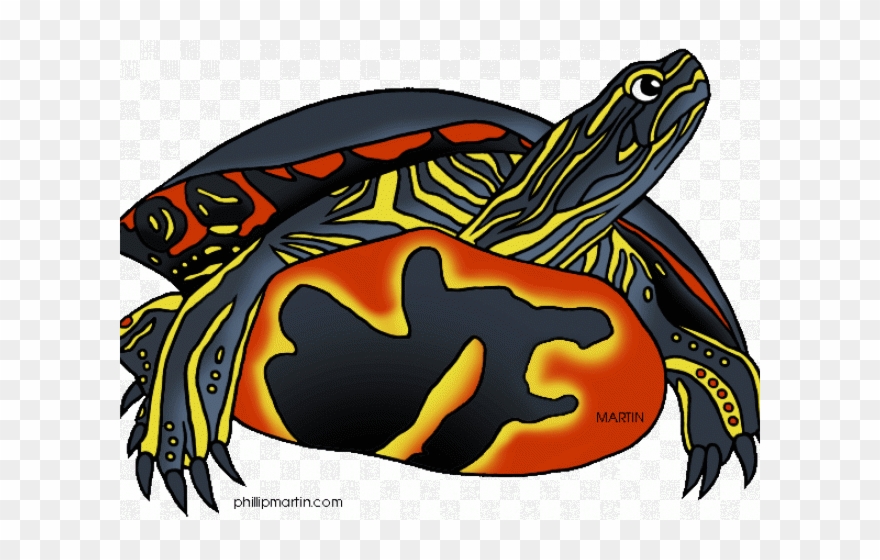 Tortoise Clipart Painted Turtle - Painted Turtle Michigan's State Reptile - Png Download