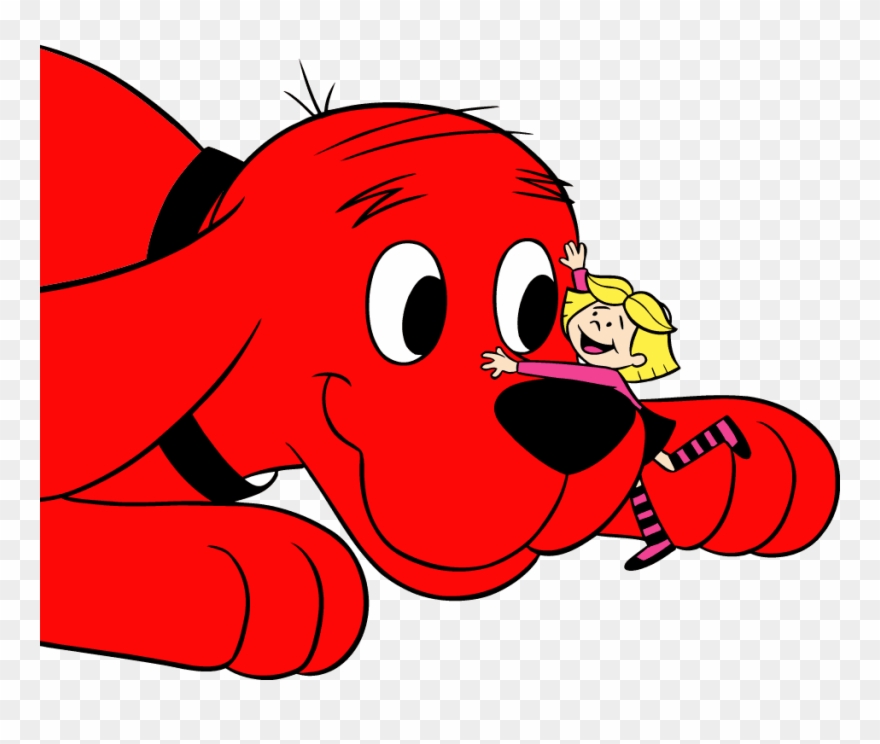 Clifford, El Gran Perro Rojo Para Colorear - Clifford The Big Red Dog And Emily Elizabeth Clipart