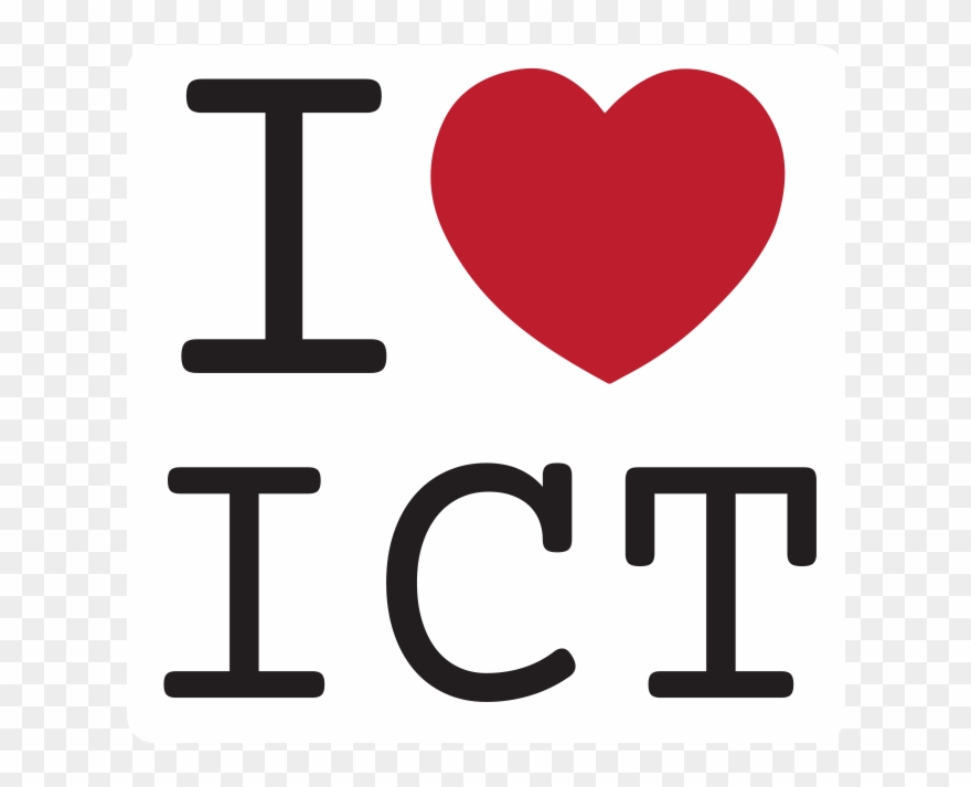 I Heart Ict Sticker Clipart