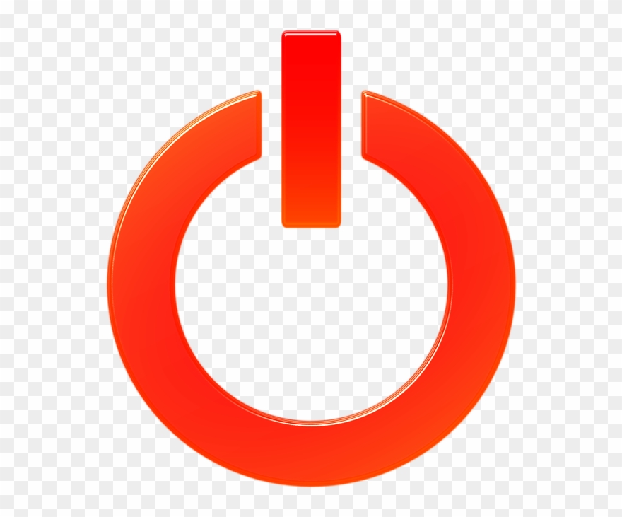 Locking Down Computer - Boton De Apagado Png Clipart