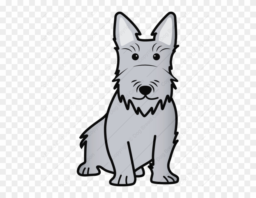 Scottish Terrier Cartoon Rock Formations, Scottish - Scottish Terrier Cartoon Clipart