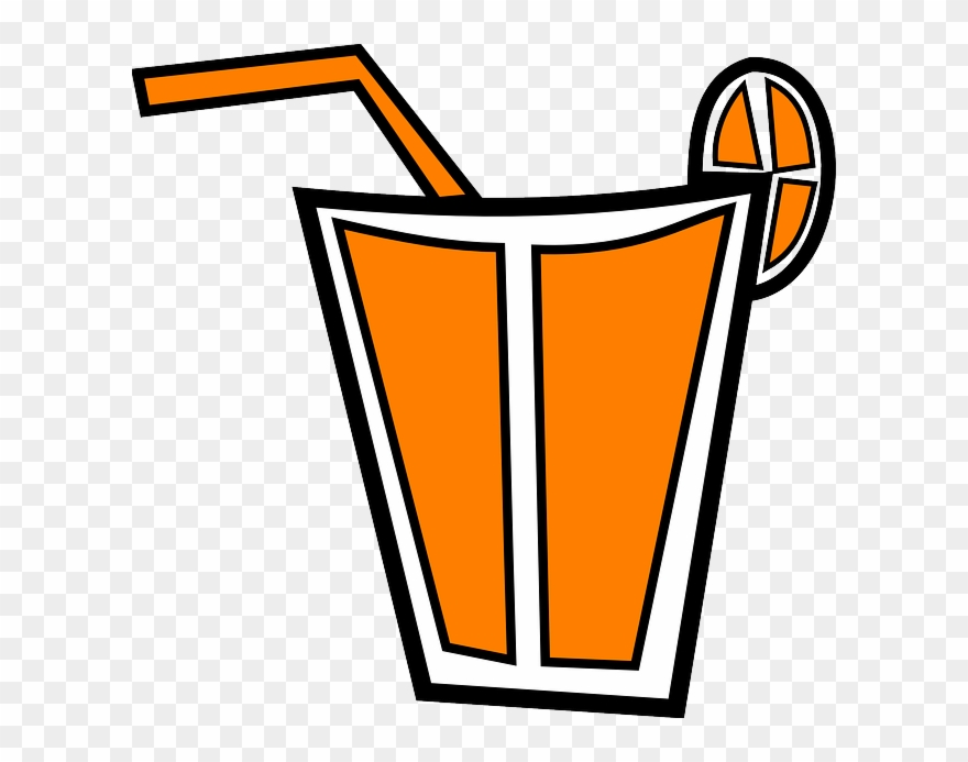 Drink, Cocktail, Juice, Orange, Refreshment, Beverage - Gambar Jus Animasi Clipart