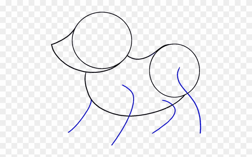 How To Draw Cartoon Dog - Line Art Clipart