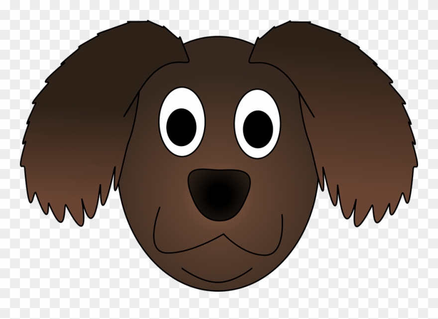 Adorable Clipart Brown Puppy - Vector Dog Head Png Transparent Png