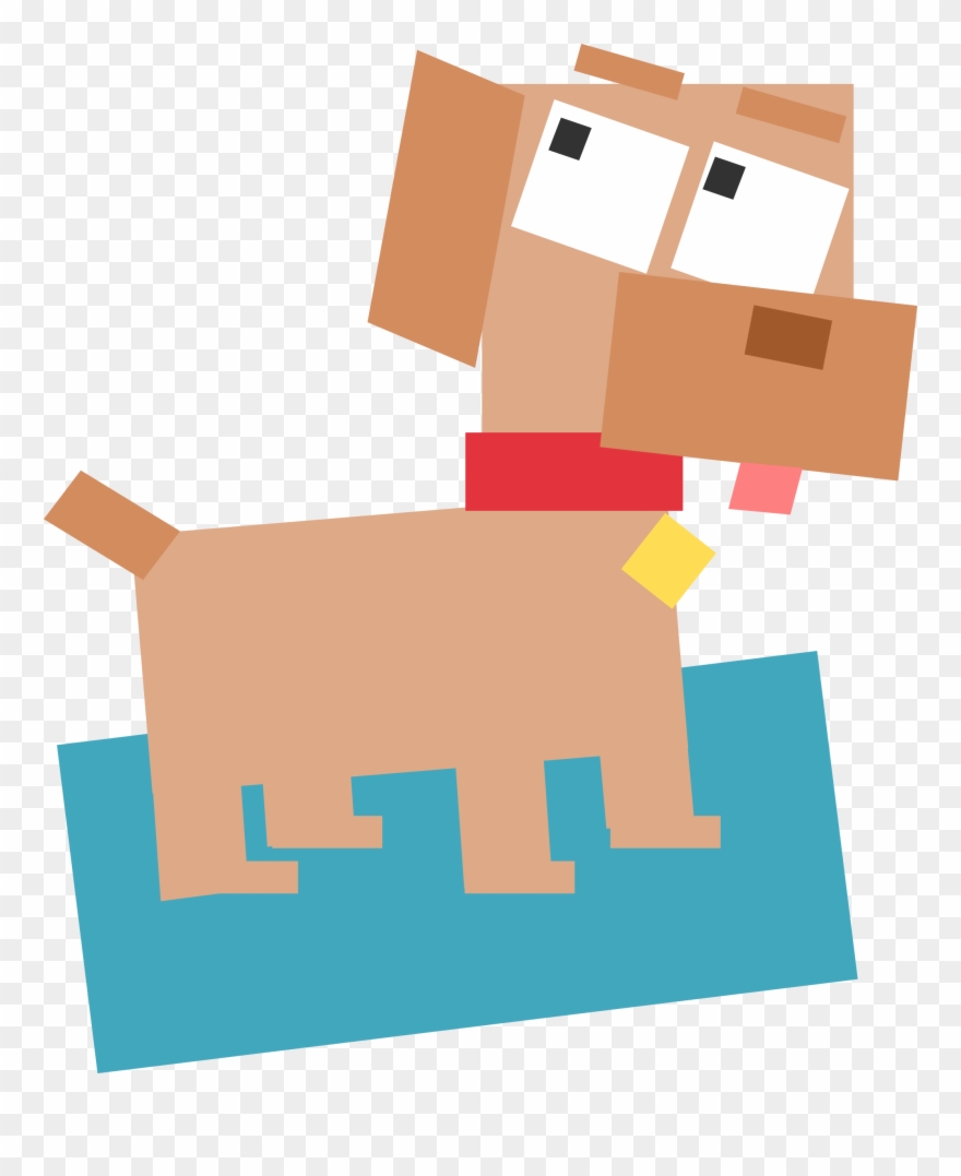 Big Image - Dog Made With Squares Clipart