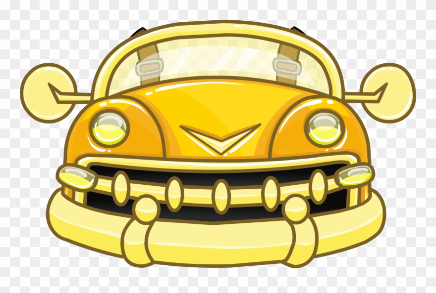 Flying Clipart Car - Club Penguin Golden Path Id - Png Download