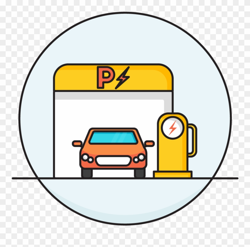 Recharge Ev Parking Clipart - Parking - Png Download