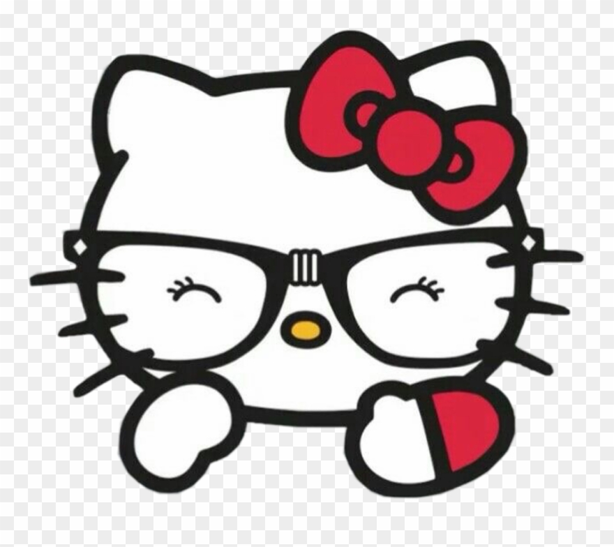 Pink Hello Kitty Face Clipart