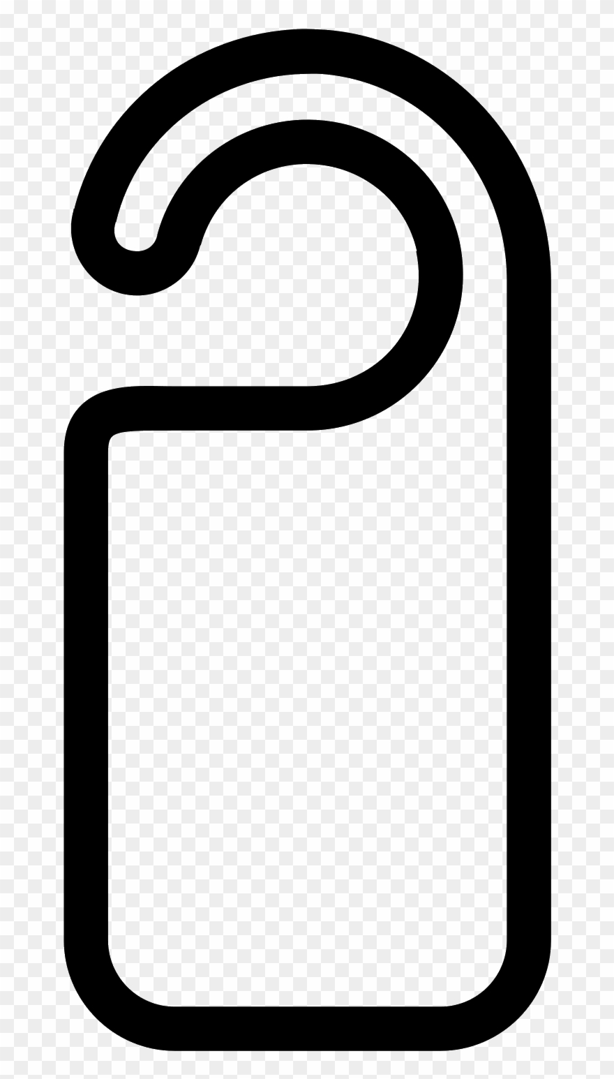 Dashboard Clip Metal Door Vector Transparent Download - Door Hanger Clip Art - Png Download