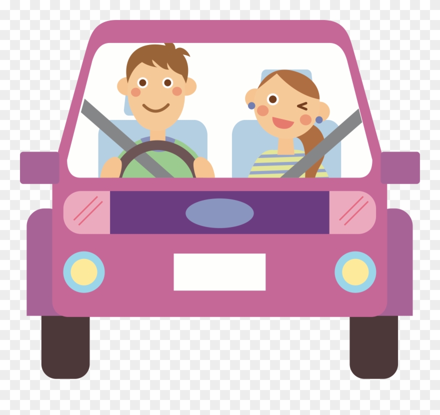 Big Image - Clipart Car Ride - Png Download