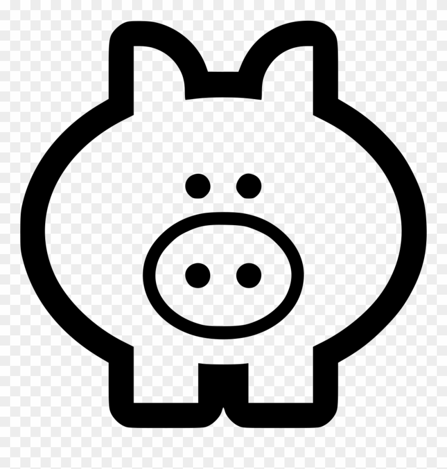 Pig Svg Pig Svg Png Icon Free Download 559290 Onlinewebfonts - Piggy Icon Clipart