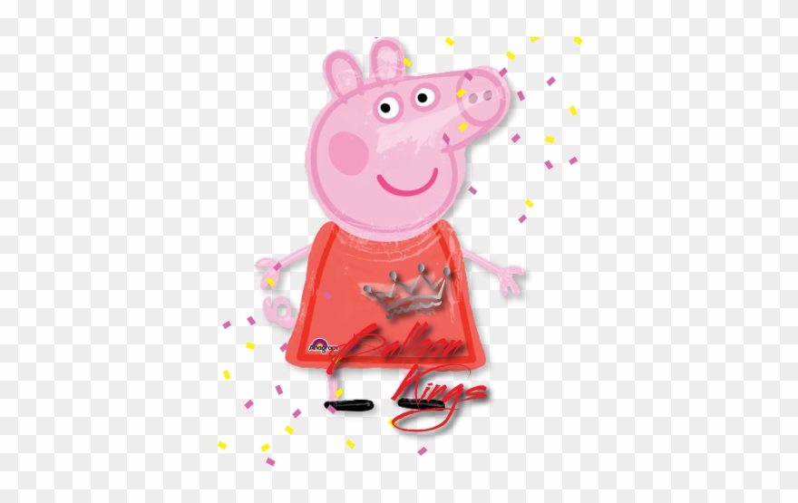 Balloon Clipart Peppa Pig - Loonballon 48 Inch Peppa Pig Airwalker Balloon, Giant - Png Download
