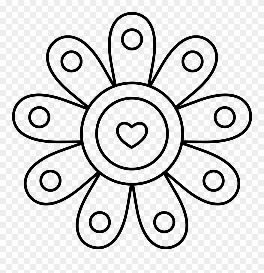 Flower - Drawing Clipart