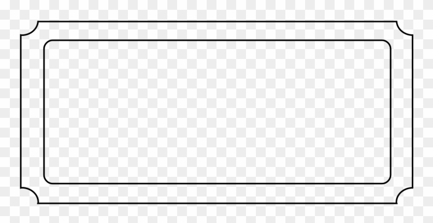 Template Black White One Border Png Image - Rose Gold Ipad Png Clipart