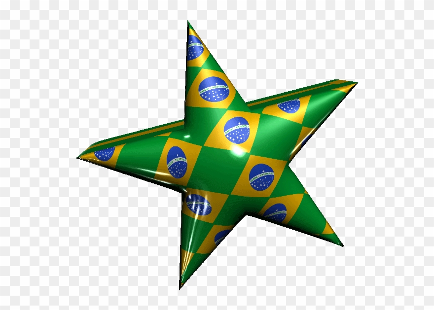 3d Brazilian Star Animated - Brazil State Flags Animated Clipart