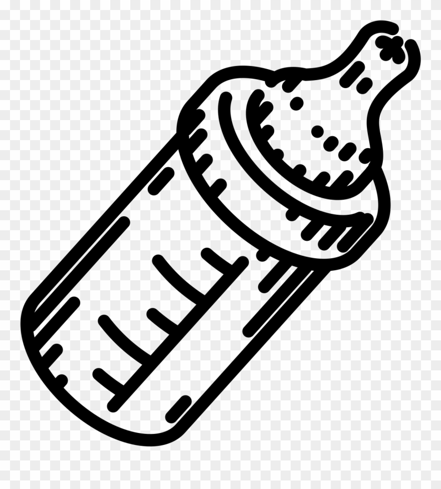 Big Image - Bottle Feeding Clipart - Png Download