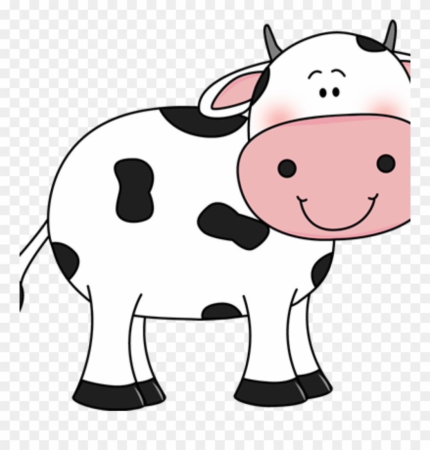 Cute Cow Clipart With Black Spots Will Trace The Idea - Cute Cow Clip Art - Png Download