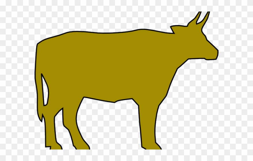 Cow Clipart Silhouette - Cattle - Png Download