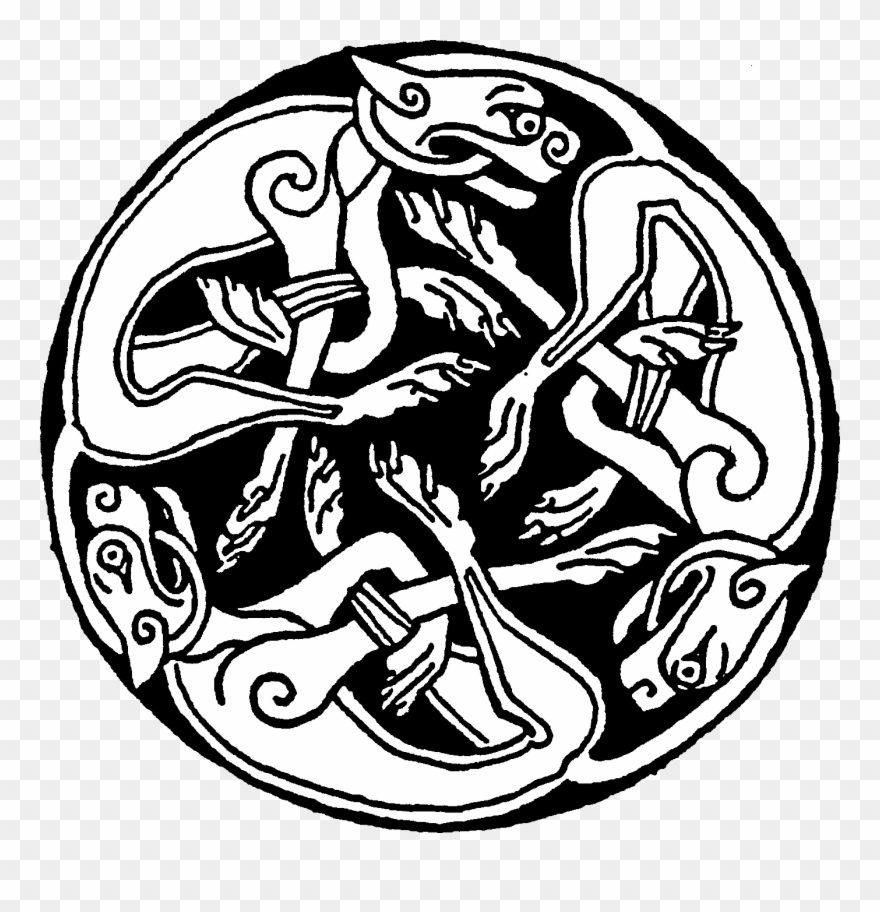Celtic Dogs Throw Blanket Clipart